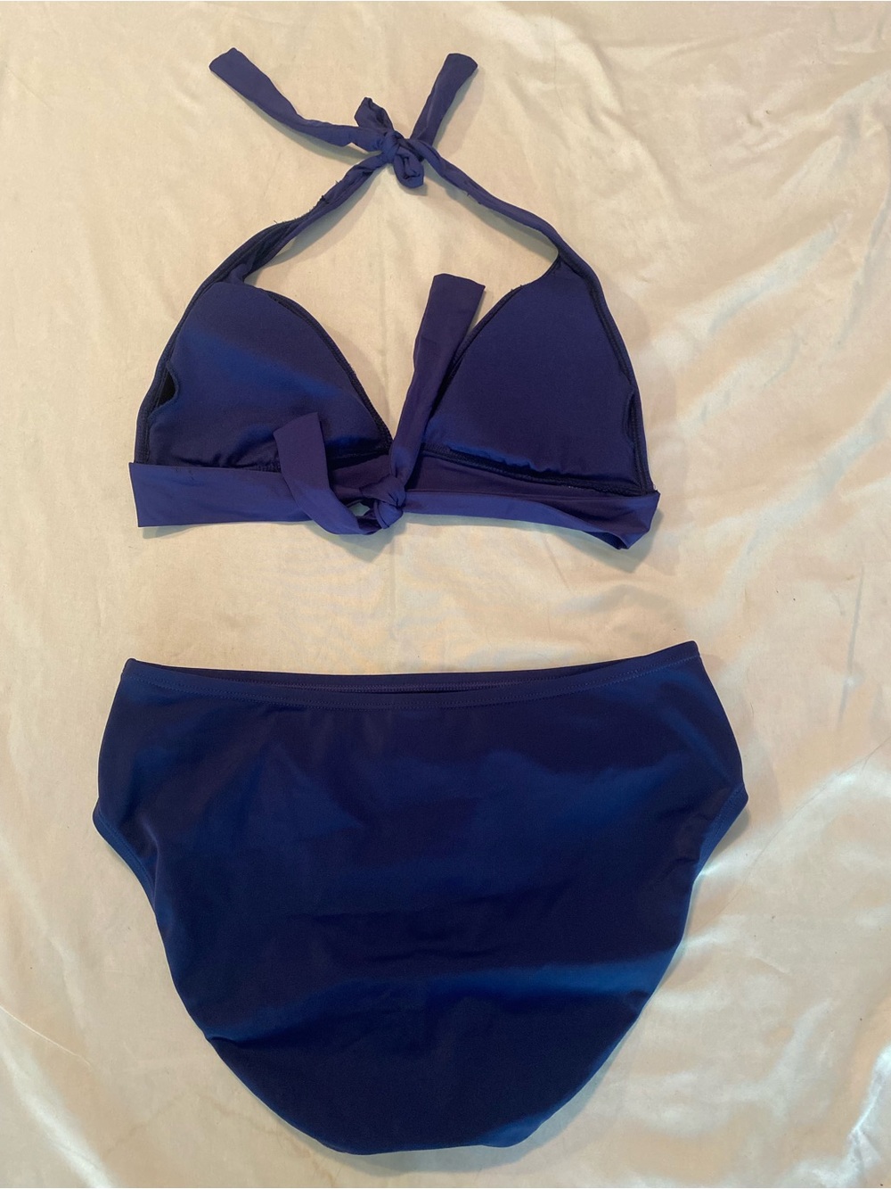 Vintage Jag Sport Navy Blue Halter Bikini Two-Piece Set - Picture 6 of 8